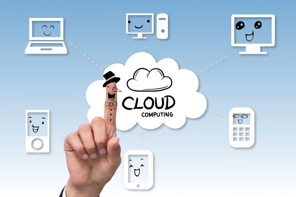 Students learning cloud computing online with placement support