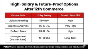 High Salary options after 12th Commerce High Salary options after 12th Commerce